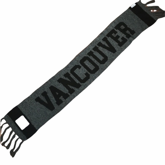 VANCOUVER Canucks Brendan Morrison scarf  black gray - Picture 2 of 6